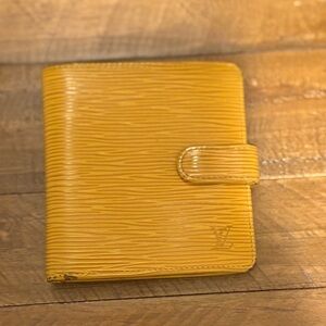 Louis Vuitton Epi Yellow Marco Wallet w/ snap